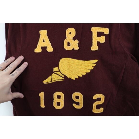 Vintage 90s Y2K Abercrombie & Fitch Mens S Muscle Track Shoe Long Sleeve T-Shirt - Picture 4 of 13